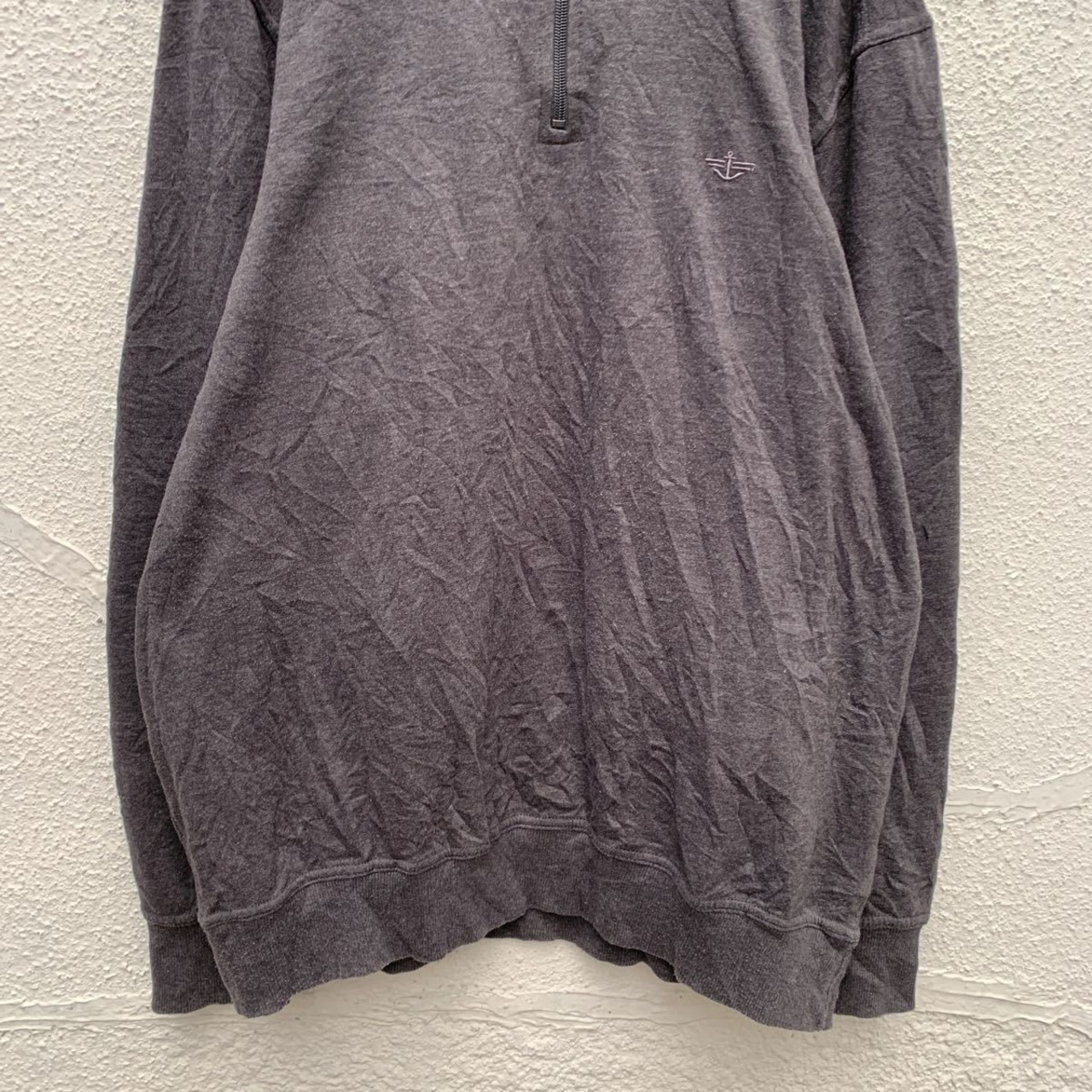 DOCKERS ハーフジップ スウェット プルオーバー XL グレー ドッカーズ 