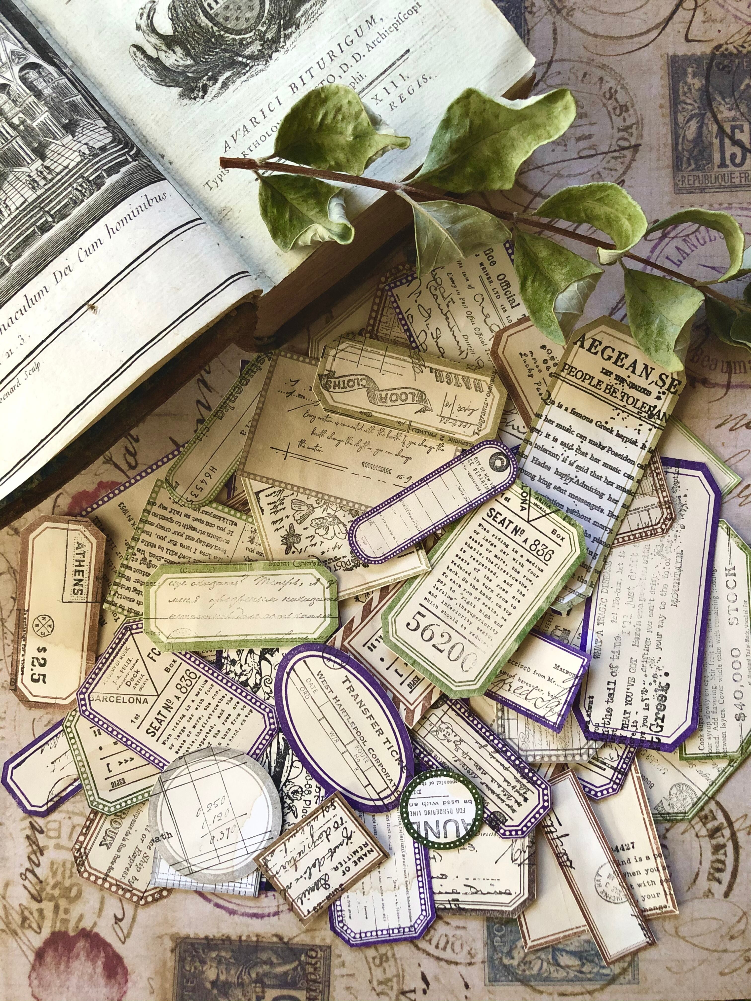 紙モノまとめ売り⭐️訳あり処分、海外コラージュ素材紙、シールメモ、スタンプ、雑貨等 紙モノまとめ売り⭐️訳あり処分、海外コラージュ素材紙、シールメモ