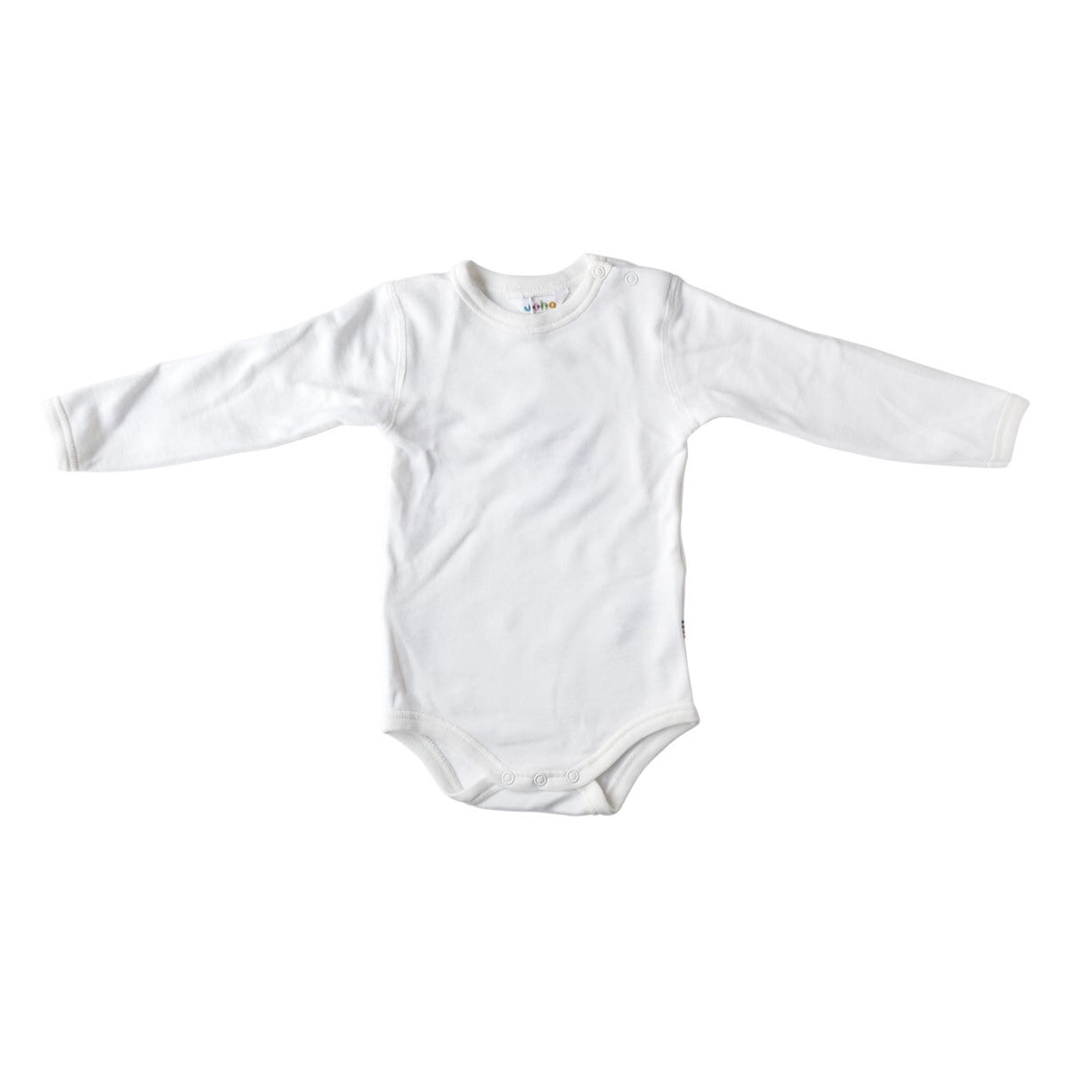 JOHA Body with long sleeves ウール & コットン/White