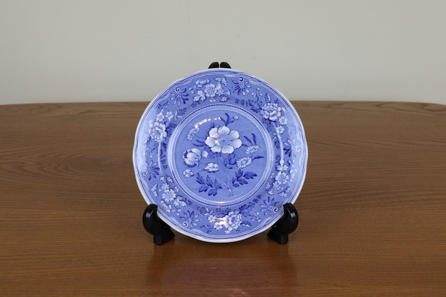 スポード　ブルールームコレクション　ボタニカル　プレート15.8cm　ケーキ皿　イギリス　ヴィンテージ　BOTANICAL　SPODE　陶磁器　て17