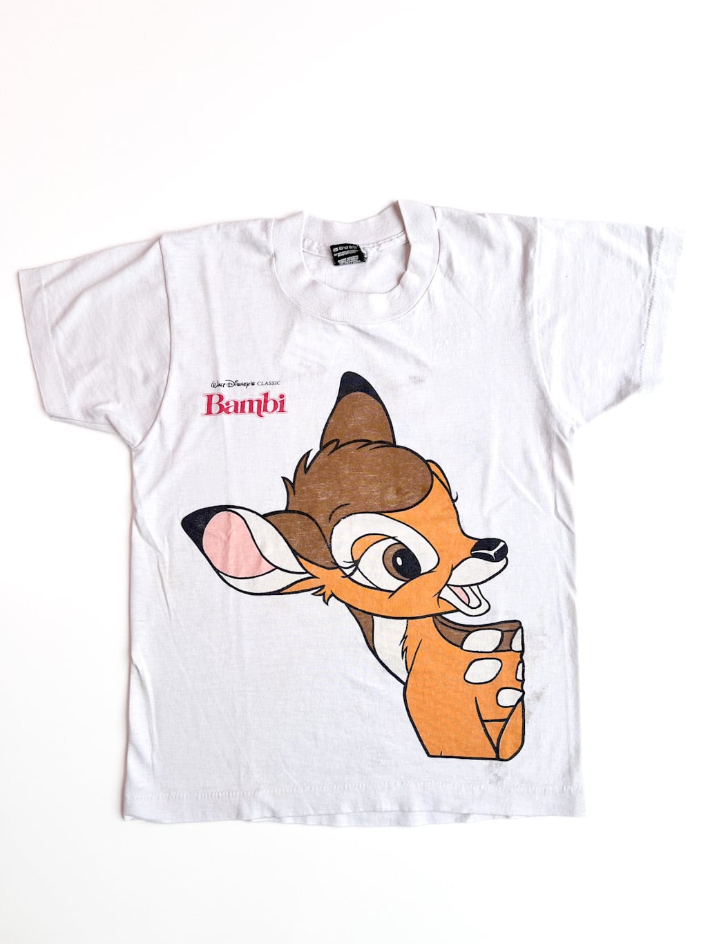 【140cm】VINTAGE 90's バンビ Tシャツ【10385】※