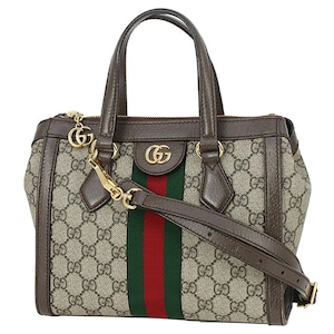 Used GUCCI グッチ オフィディア GG スモールトート 547551 ウェブストライプ 中古