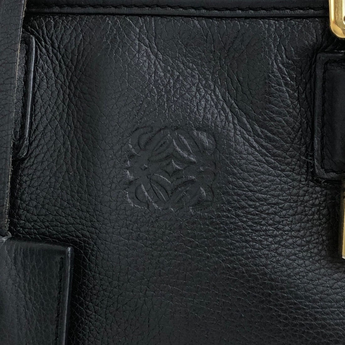 LOEWE ロエベ アマソナ28 ハンドバッグ 2WAY ブラック アナグラム