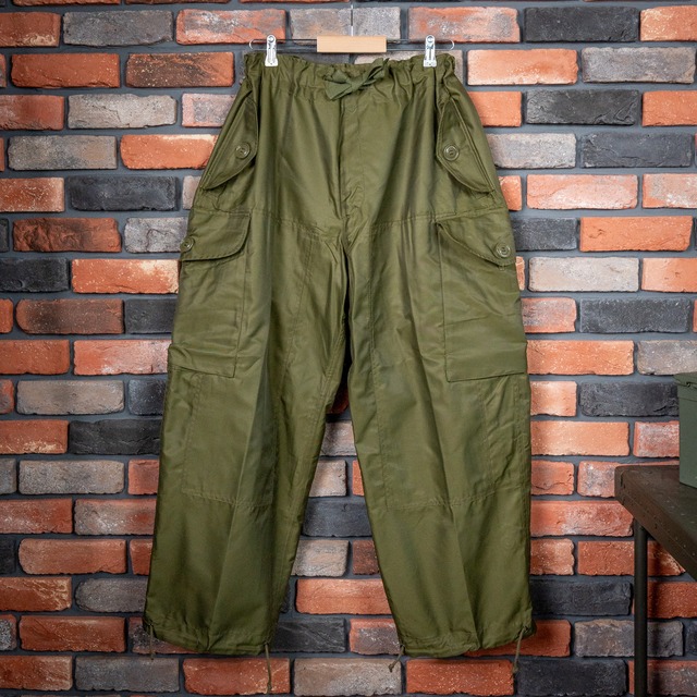 【DEADSTOCK】Canadian Army ECW Windproof Over Pants カナダ軍 実物 デッドストック オーバーパンツ