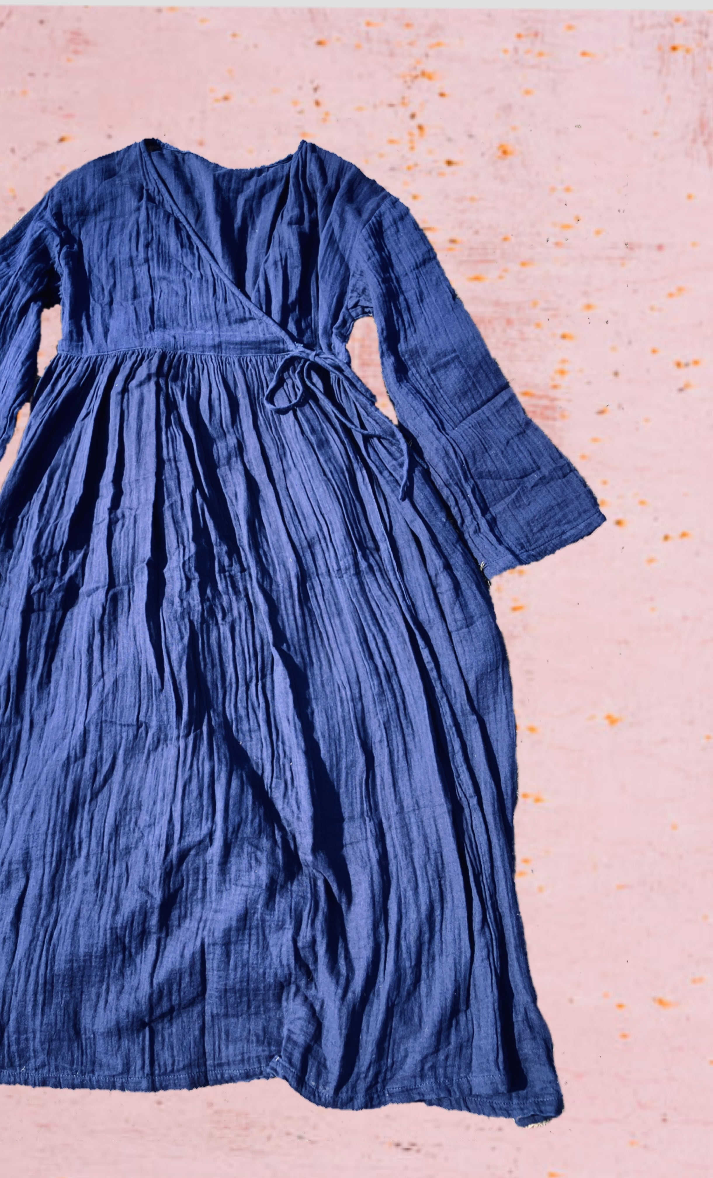 再入荷▪️オーガニックコットンを纏う 草木染めドレス（藍染め