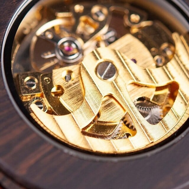 Wooden mechanical watch - Skeleton【BJ0018】 | BOBO BIRD JAPAN's