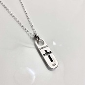 CLASSIC CROSS NECKLACE #2 with GODSIZE® I.D. TAG / クラシッククロス#2ネックレス ゴッドサイズ® I.D.タグ
