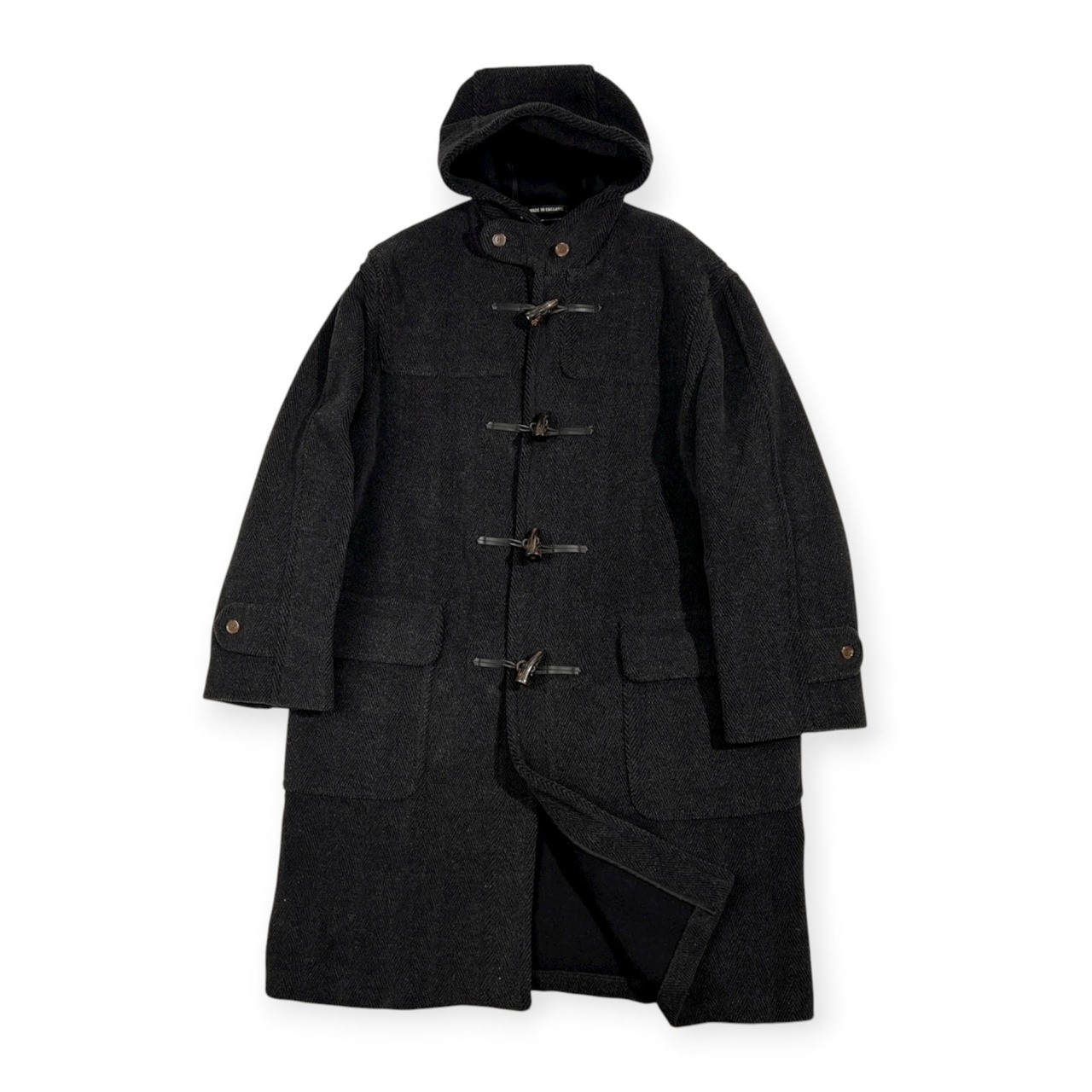 80s 90s 大きいサイズ Gloverall グローバーオール ダッフルコート サイズ 52 /ビンテージ/英国製/イングランド製/ダークグレー系