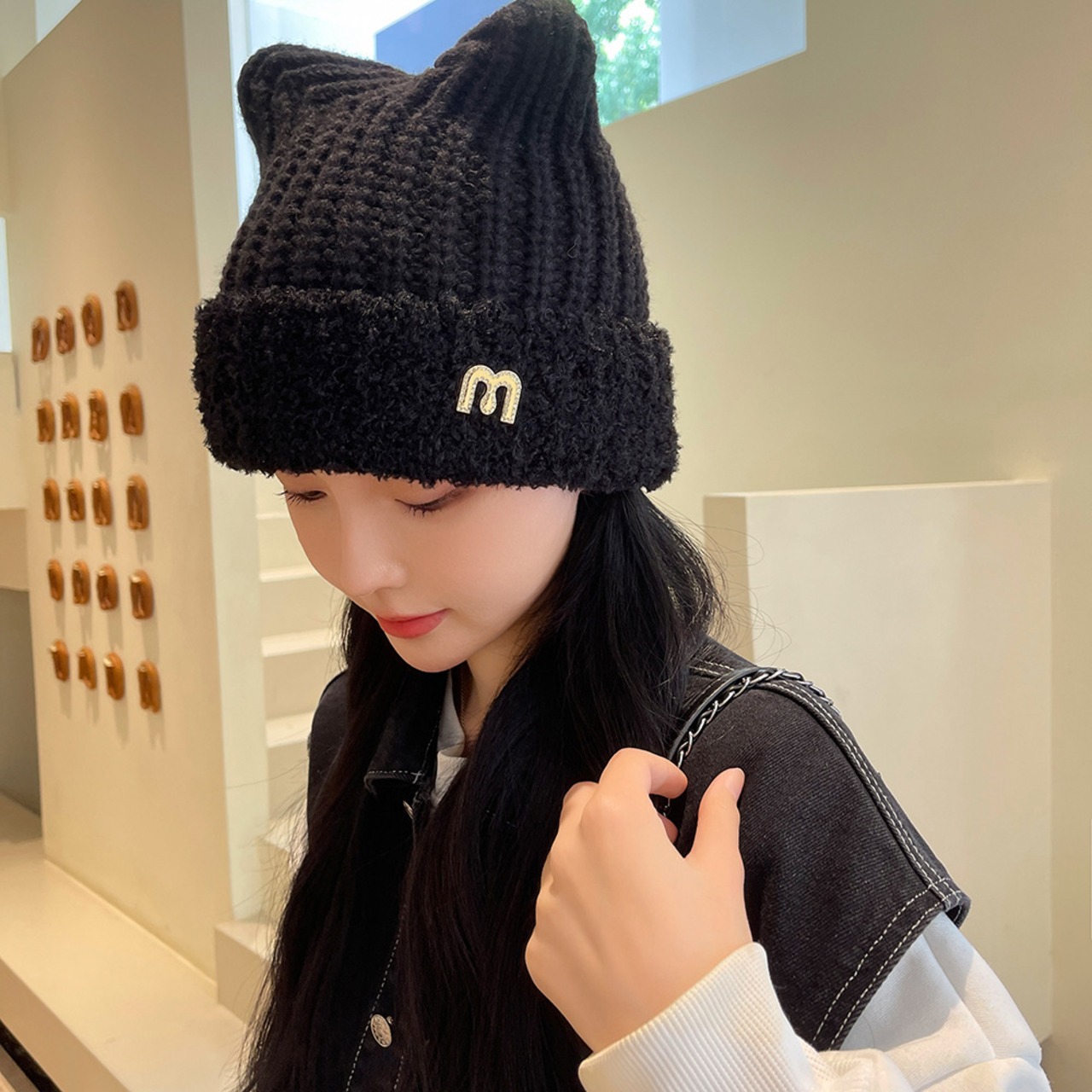 ペンフィールド] 防寒用帽子 学べる ニットキャップ チケット使い キッズ