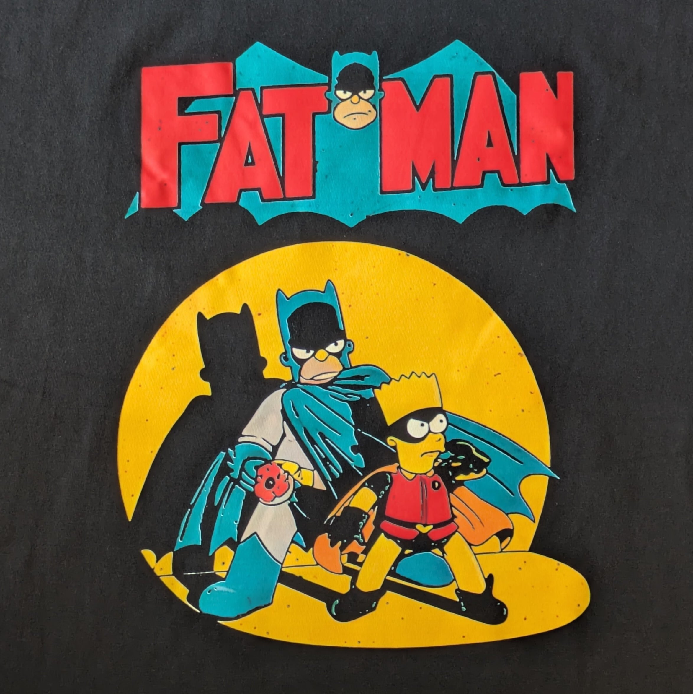 【 The Simpsons（ ザ・シンプソンズ ) 】『 FATMAN(笑) 』ホーマー&バート / Tシャツ〚アメリカン雑貨 アメトイ〛