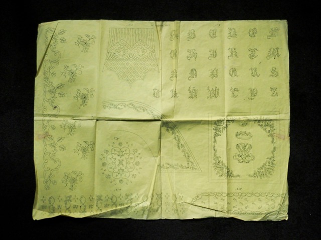 1840年代の刺繍図案 2枚