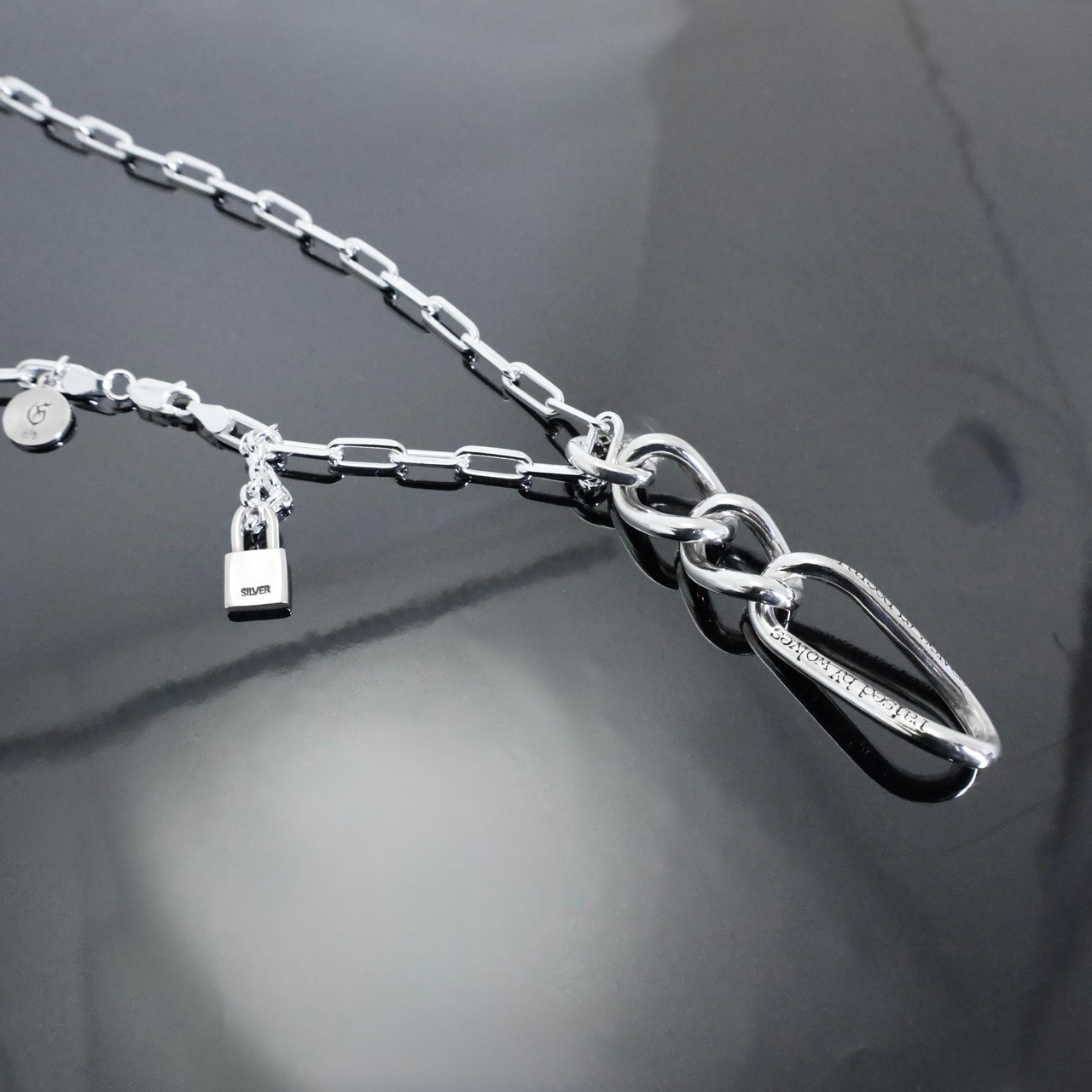 GODSIZE® FIGARO TRINITY [LARGE] 4C #2 NECKLACE / ゴッドサイズ® フィガロトリニティL 4C #2 ネックレス