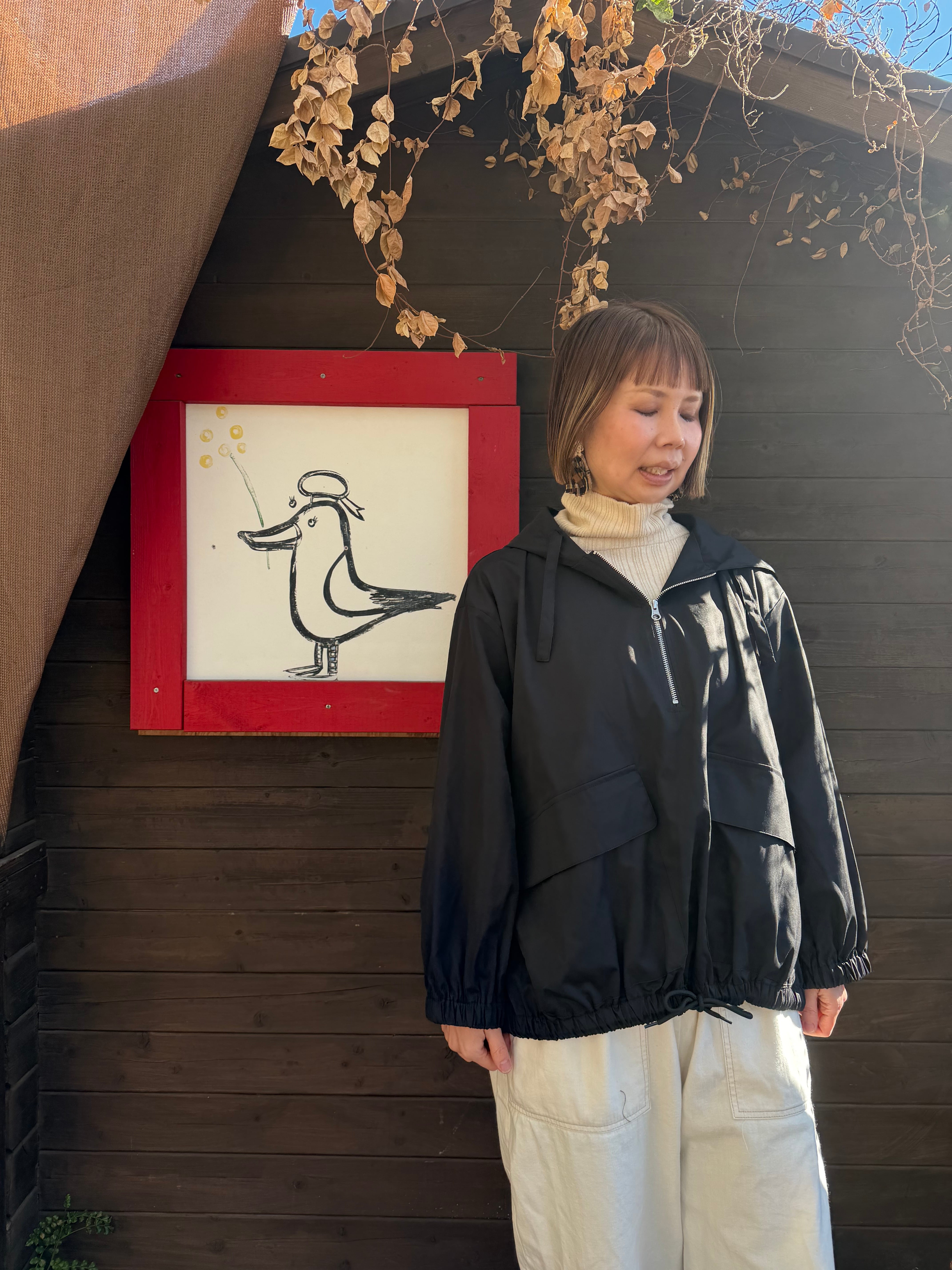 HALF ZIP BIGポケットアノラックパーカー/Mao made'26SS/611309 | WACKY
