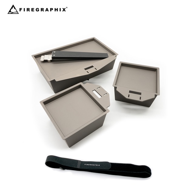 <FG052>FGクッカー3点セット(FGクッカーx1、FGクッカーミニx2、FGクッカーハンドルx1、ベルト80cmx1)