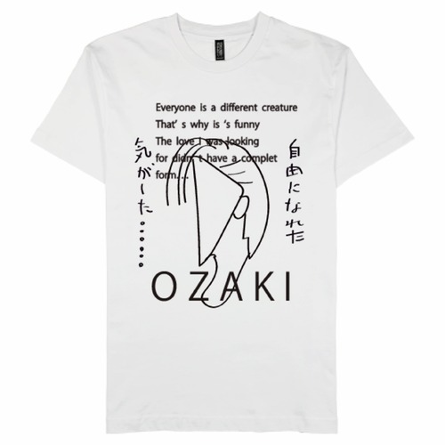 OZAKI YUTAKA tシャツ 完成系のない愛