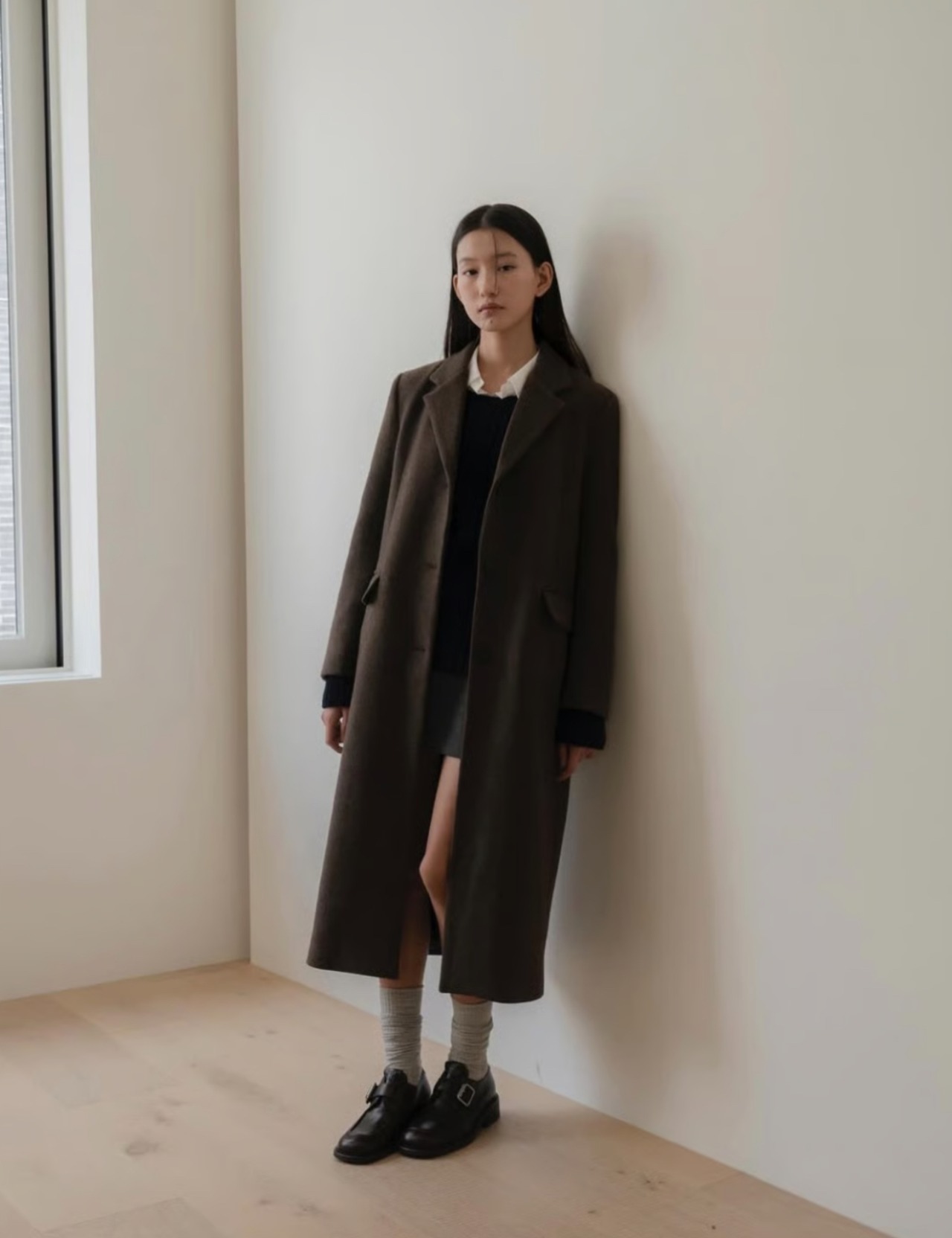 (予約) miel / Single wool coat 3color