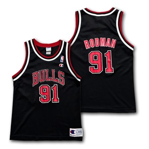 Dennis Rodman 【Chicago Bulls】 Kids Game Shirt. Champion