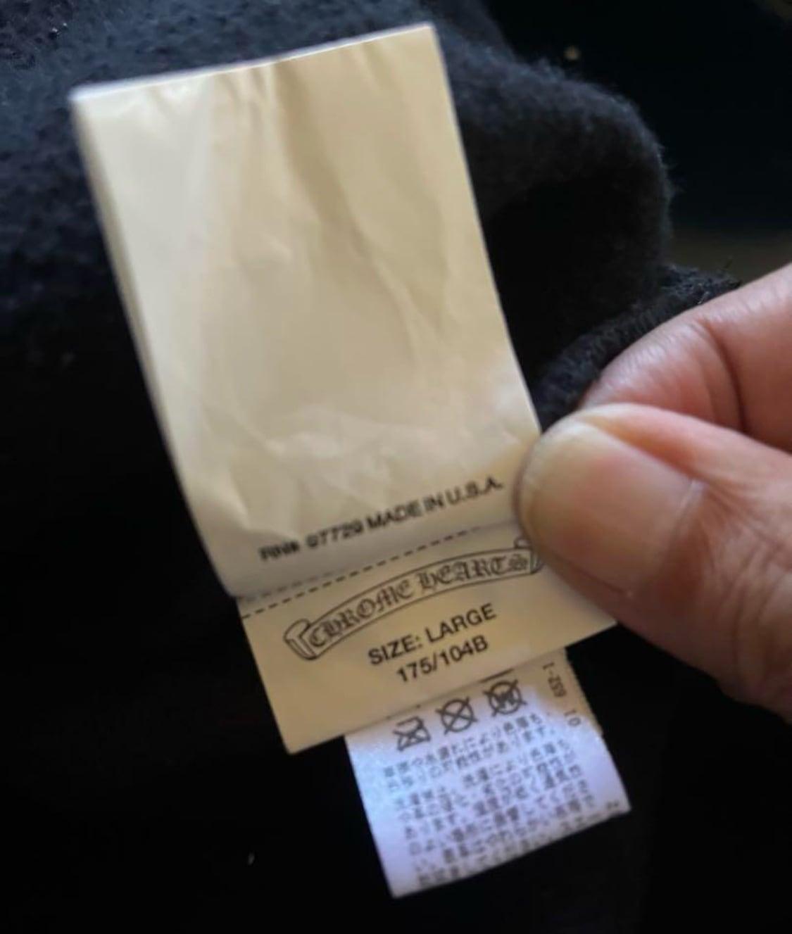 CHROME HEARTS クロムハーツ Y NOT ネイビー スウェット セメタリー