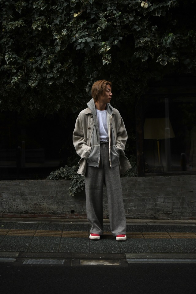 SEVEN BY SEVEN / WIDE EASY TROUSERS (Grayish Beige)