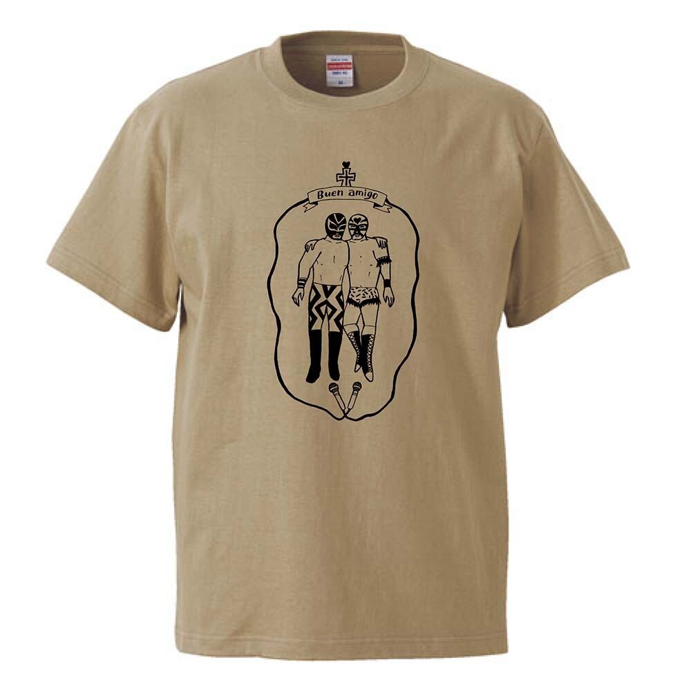 buen amigo / Tシャツ / なかしまともみ /  -WHITE/GRAY/SAND-