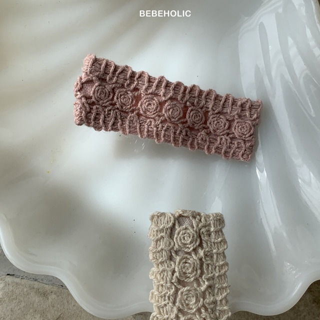 [bebeholic] rose lace pin set