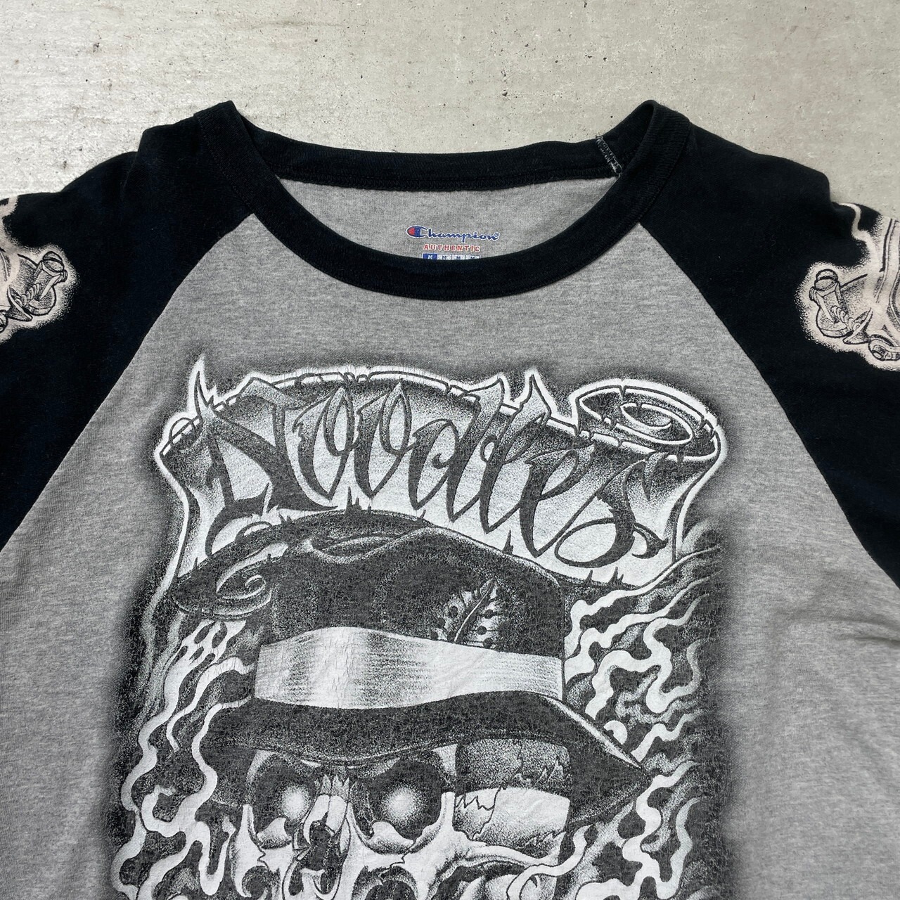 00年代 Champion チャンピオン ラグランTシャツ ロングTシャツ ロンT 