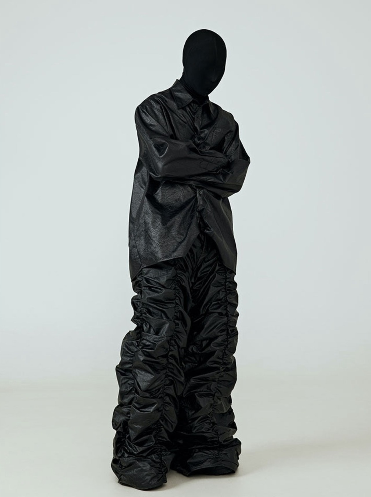 FRKM SCD 25SS コーティングファブリックオーバーサイズシャツ