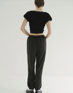 CLANE SHIRRING PUFF TOPS