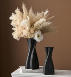 花瓶 陶器 ２個セット フラワーアレンジメント モダン フラワーベース 白い花瓶 黒い花瓶 アクセント装飾 ウェディング装飾 テーブルトップ装飾 リビングルーム装飾 ベッドルーム装飾