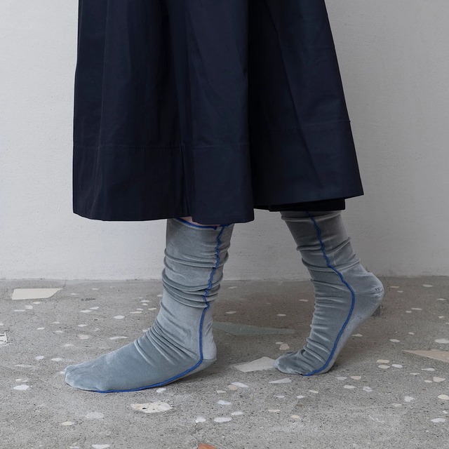 TRICOTÉ / velor high socks TR43SO009