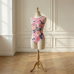 【即納】メルべイユ メッシュローズメッシュレオタード M0007