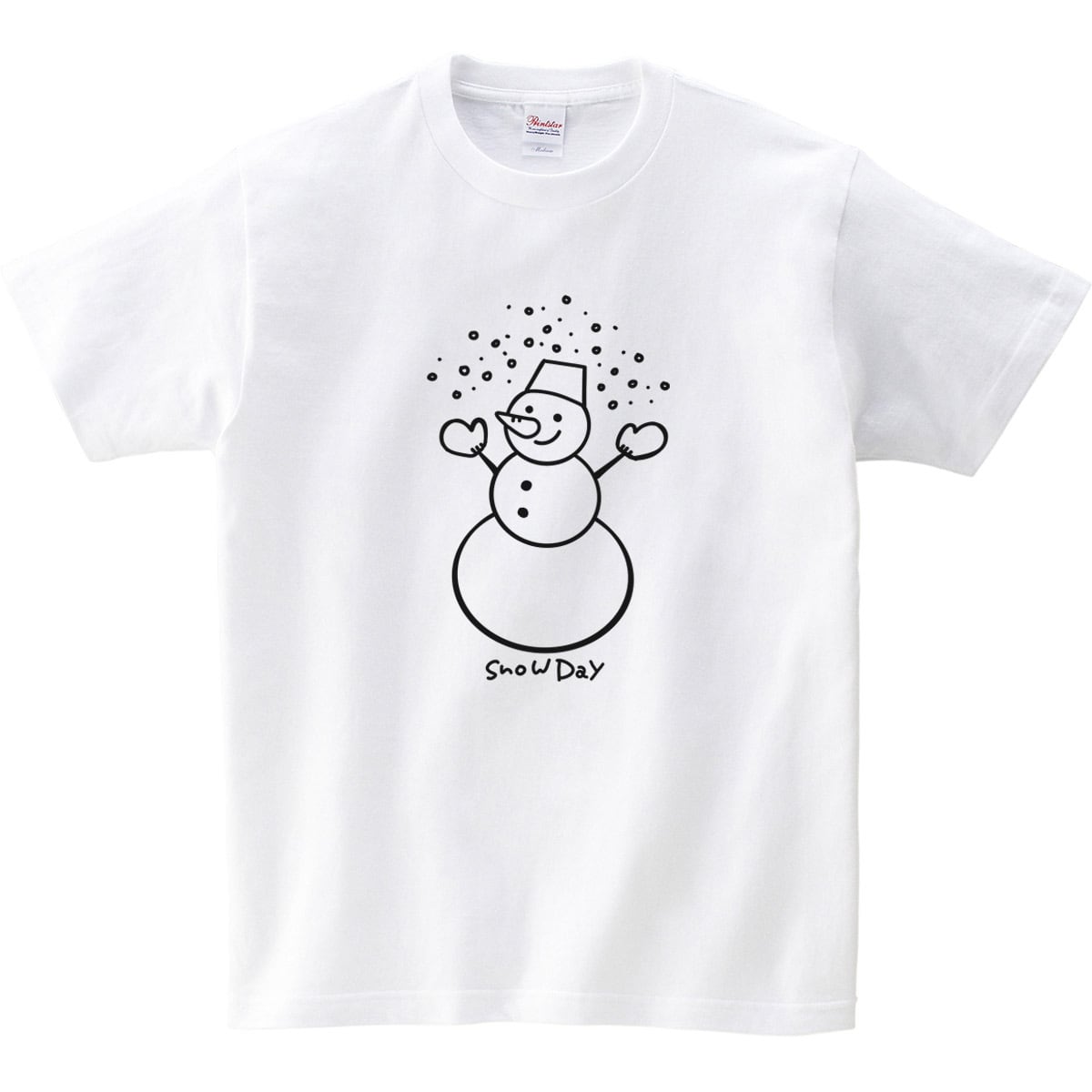雪だるま snow day Tシャツ ms105 冬服 クリスマス かわいい イラスト