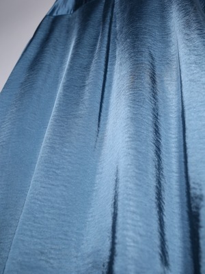gloss fabric ice blue over silhouette shirt