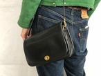 AMERICA 1990’s OLD COACH “Black Leather” ２WAY bag