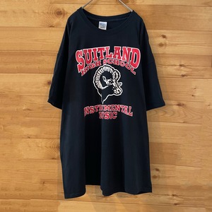 【GILDAN】軽音楽部 ハイスクール Tシャツ SUITLAND HIGH SCHOOL バックプリントINSTRUMENTAL MUSIC  2XL ビッグサイズ US古着