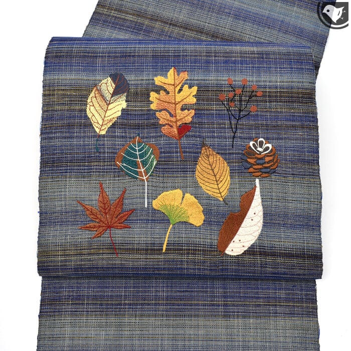 名古屋帯] 西陣織機屋 謹製 ぜんまい紬 九寸帯 正絹 日本製(商品