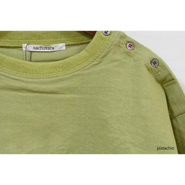 nachukara(ナチュカラ）綿麻キャンバス衿リブプルオーバー【SALE20％OFF】