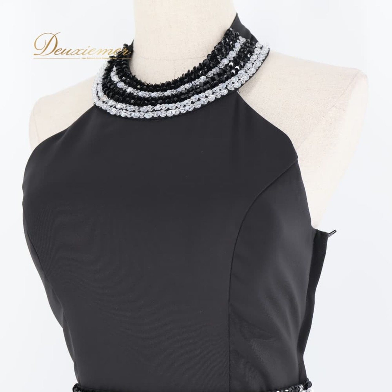 パーティドレス ツイードドレス TWEED DRESS ワンピース ドレス ブラック系 黒 シルバー 演奏会 パーティ 発表会 ロングドレス 無地 ノースリーブ ロング丈 フォーマルドレス イベント 上品 清楚 大人可愛い フォーマル 発表会衣装 結婚式