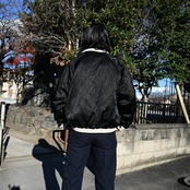 OLD JOE / STUNNING VELVET SOUVENIR JACKET(Niwatori to Hiyoko) コーディネート