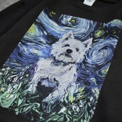 dog art print sweat