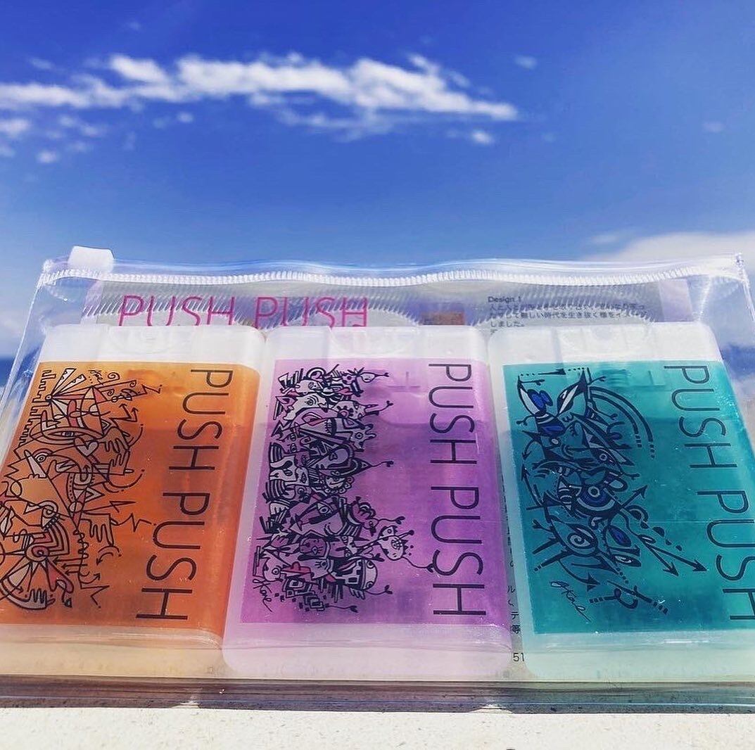 セット】カード型除菌アルコールスプレーPUSHPUSH更科あかねVer