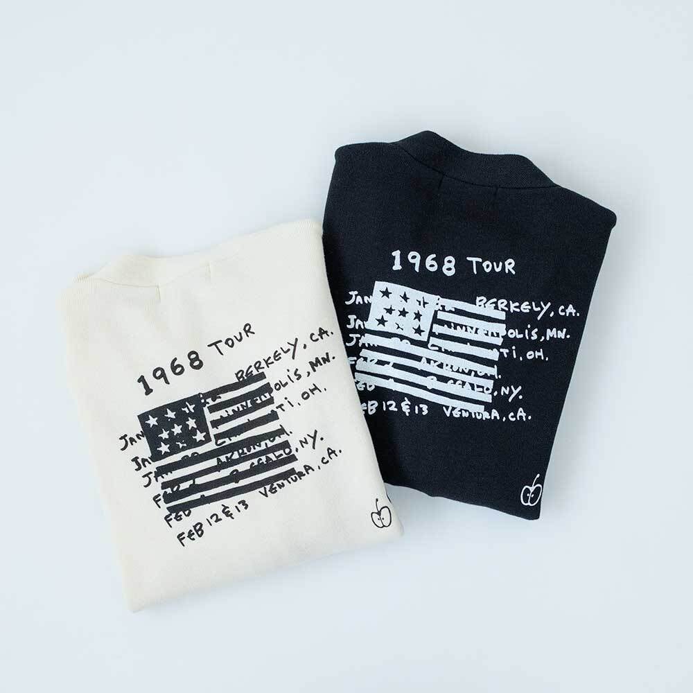 J.J.Mercer Vネックプリントカーデ