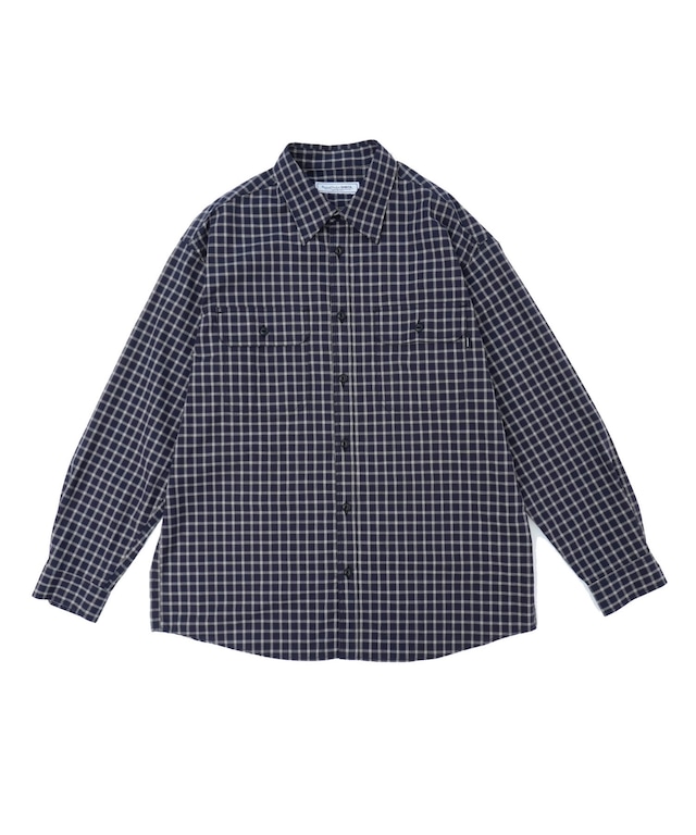 UNIVERSAL PRODUCTS/241-60303 L/S CHECK WORK SHIRT(NAVY CHECK)
