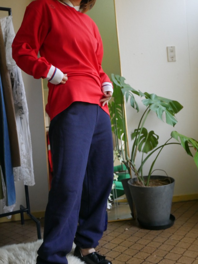 90s USA製 RUSSELL "AUBURN" College Sweat Pants Navy