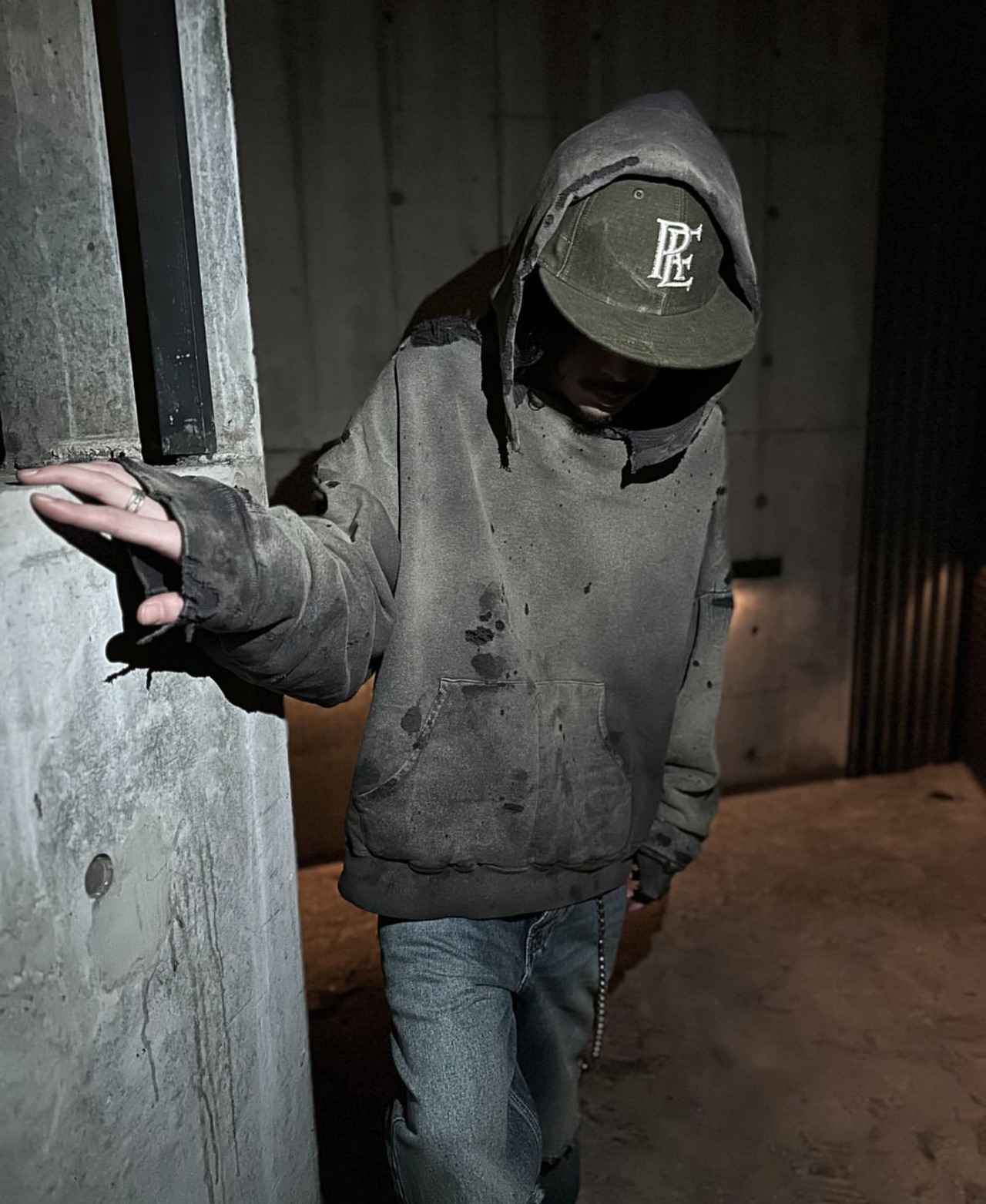 【READYMADE】RE-CO-BK-00-00-284/DOUBLE FACE HOODIE/BK - 10