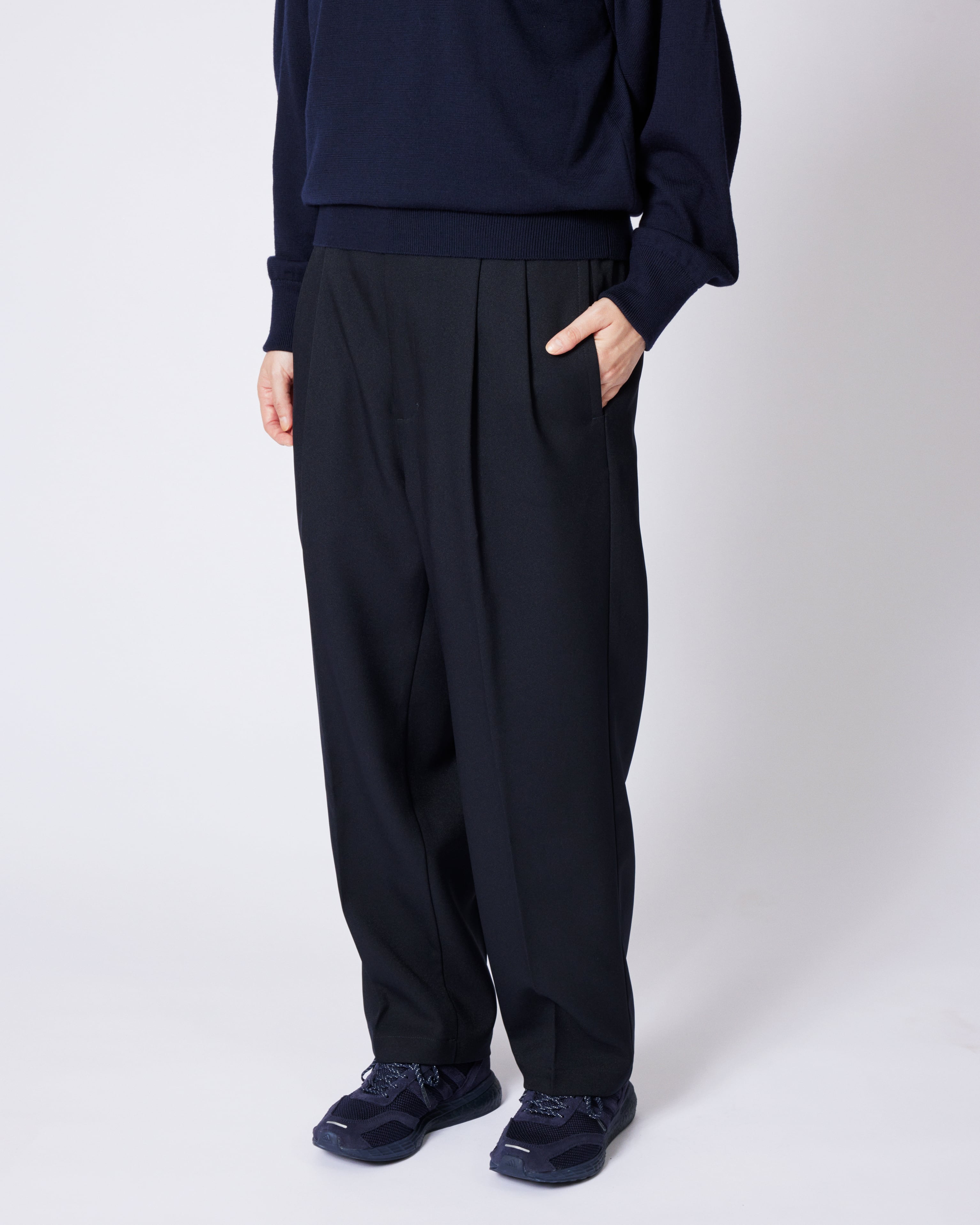 everyone polyester twill chef pants (NAVY) | everyone