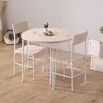 さわやかな円形ダイニング3点セット