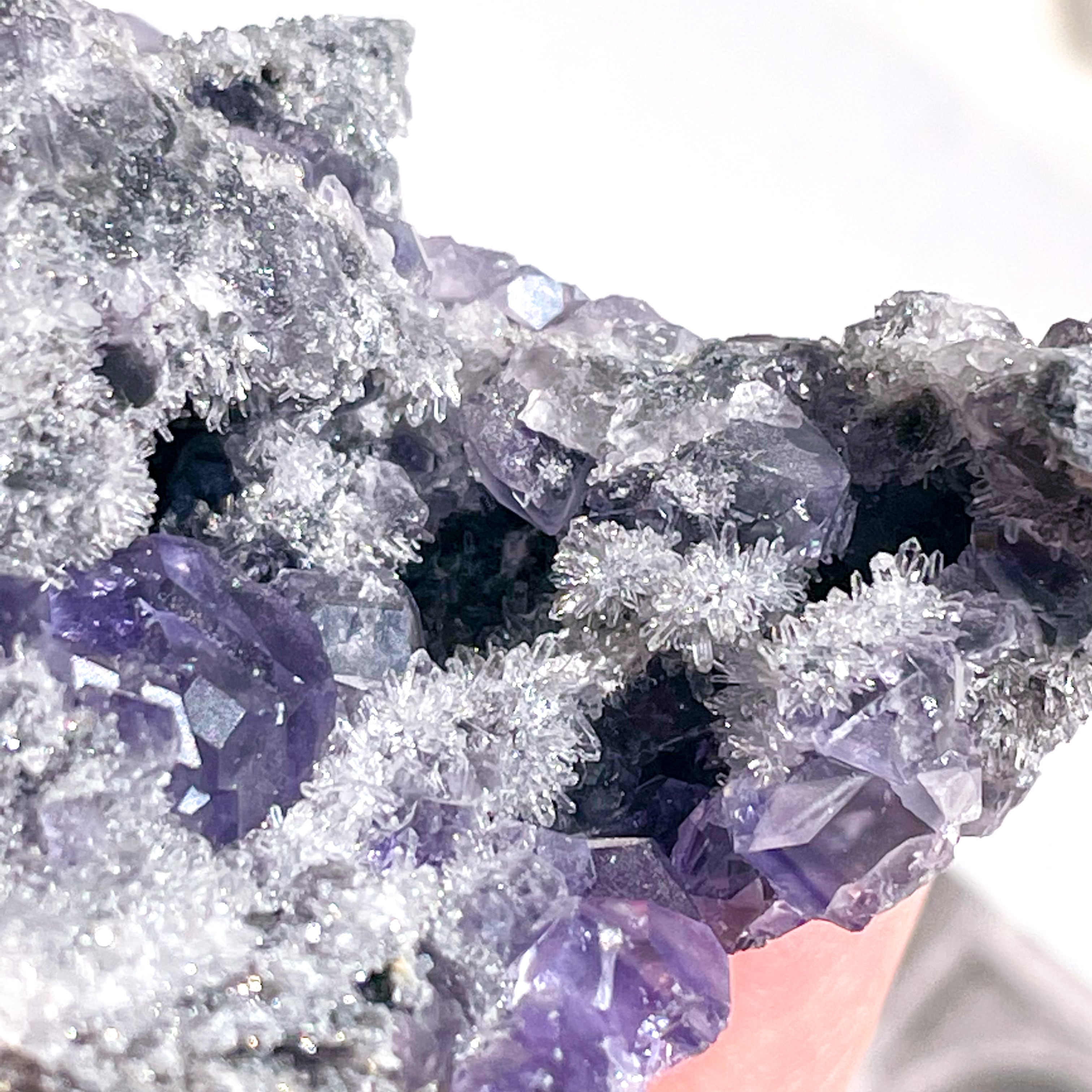Fluorite with Clear Quartz (共生原石) 3 ✧ フローライト
