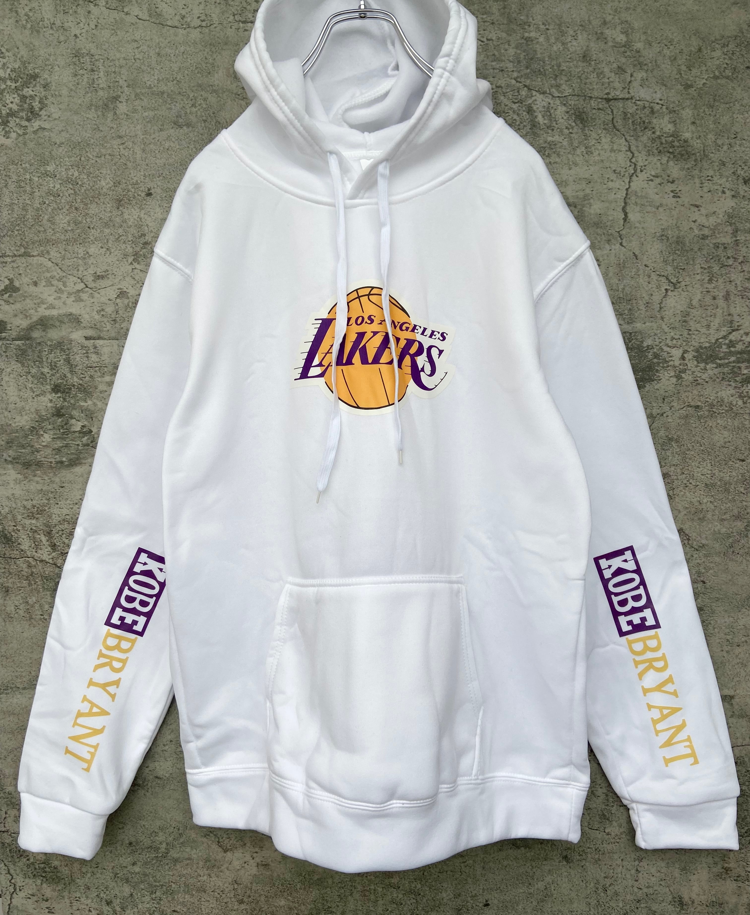 デッドストック LAKERS レイカーズ パーカー 白 オーバーサイズ　プルオーバー | 【古着  らくふる】ビンテージ&リメイク専門のオンライン古着SHOP powered by BASE