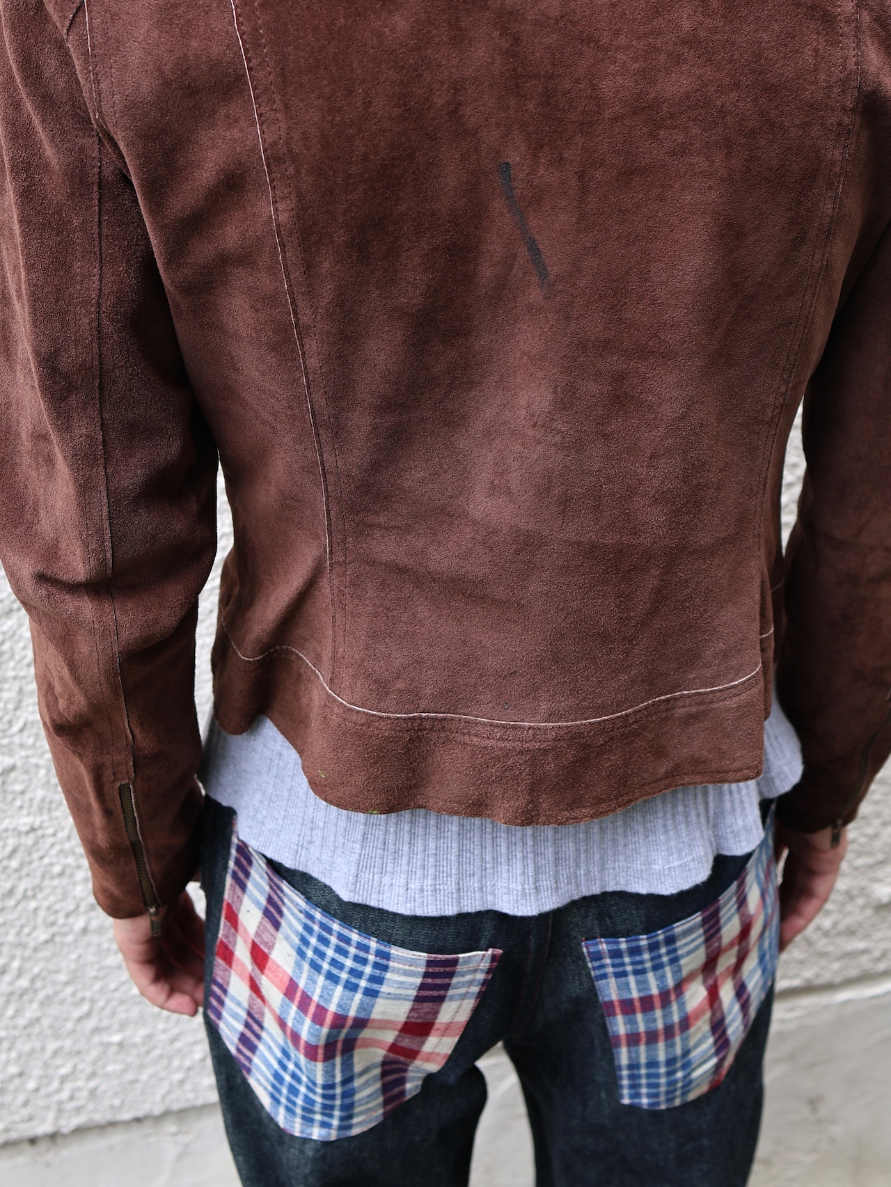 coloring suede leather jacket